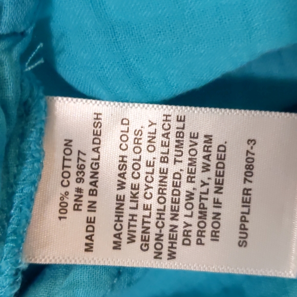 NWT St John's Bay long sleeve button down top size M - Picture 15 of 15